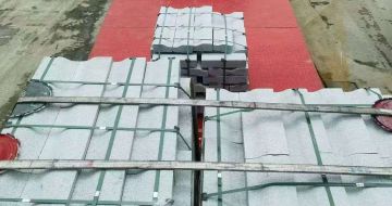 三门峡 芝麻白仿形加直形路沿石出货日常