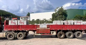 三门峡 芝麻灰花岗岩地铺石出货日常