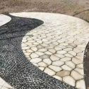 三门峡 黄金麻冰裂纹地铺石工地铺装案例