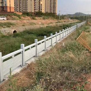 三门峡 白麻河道栏杆效果展示图