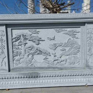 三门峡 芝麻白大型照壁，屏风，影壁