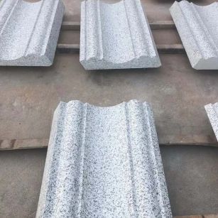 三门峡 白麻花岗岩光面别墅线条