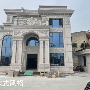 三门峡 白麻花岗岩别墅外墙干挂