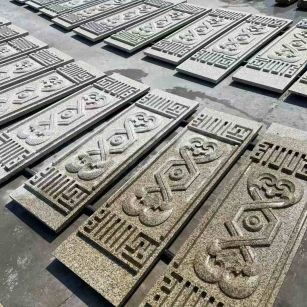 三门峡 黄金麻花岗岩外墙雕刻板