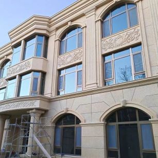 三门峡 黄金麻花岗岩别墅外墙干挂