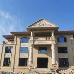 三门峡 黄金麻花岗岩别墅外墙干挂