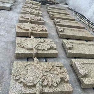 三门峡 黄金麻花岗岩别墅外墙雕刻板