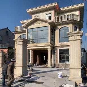 三门峡 黄金麻花岗岩荔枝面别墅外墙干挂私家专属