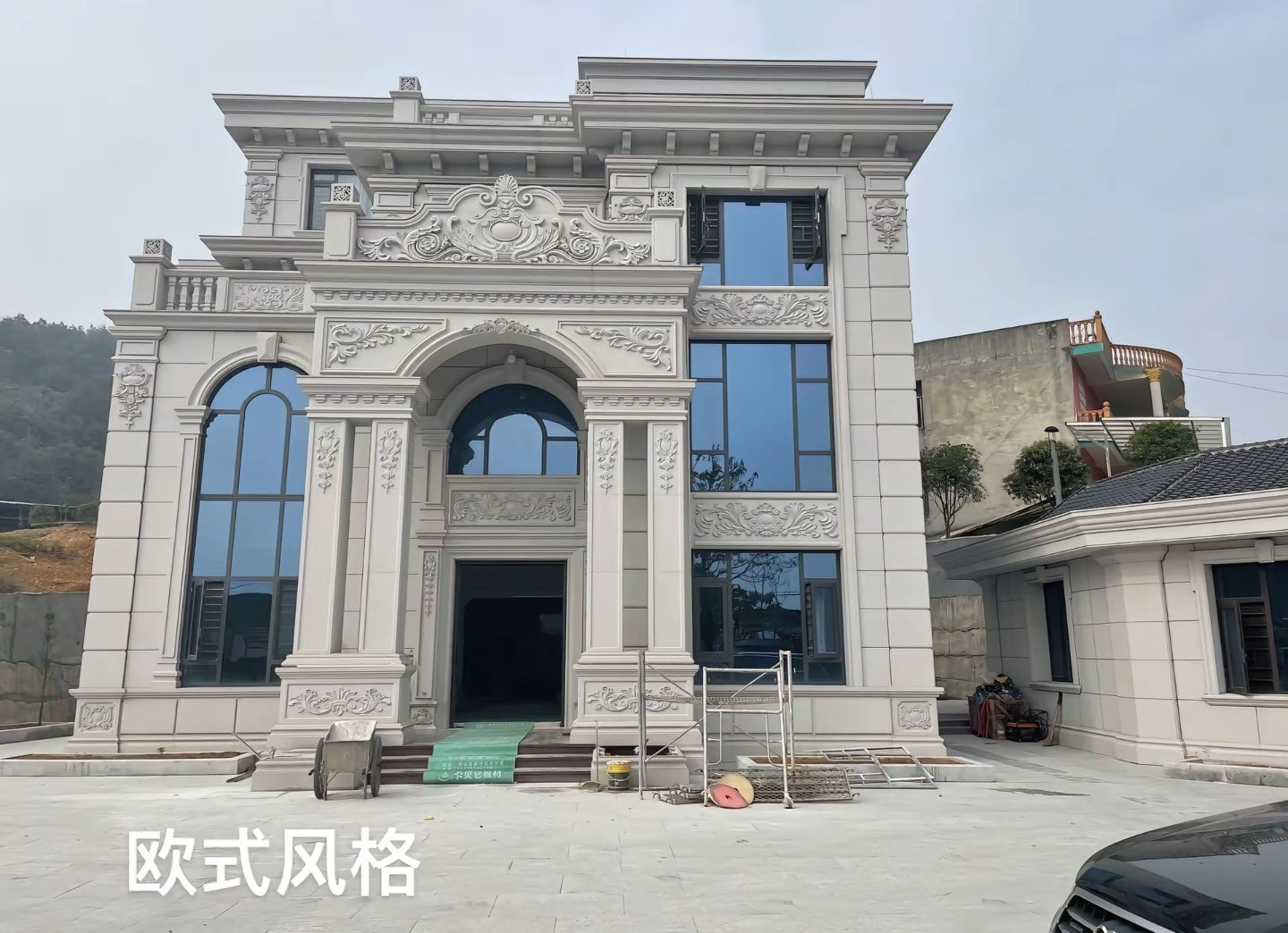 三门峡 白麻花岗岩别墅外墙干挂