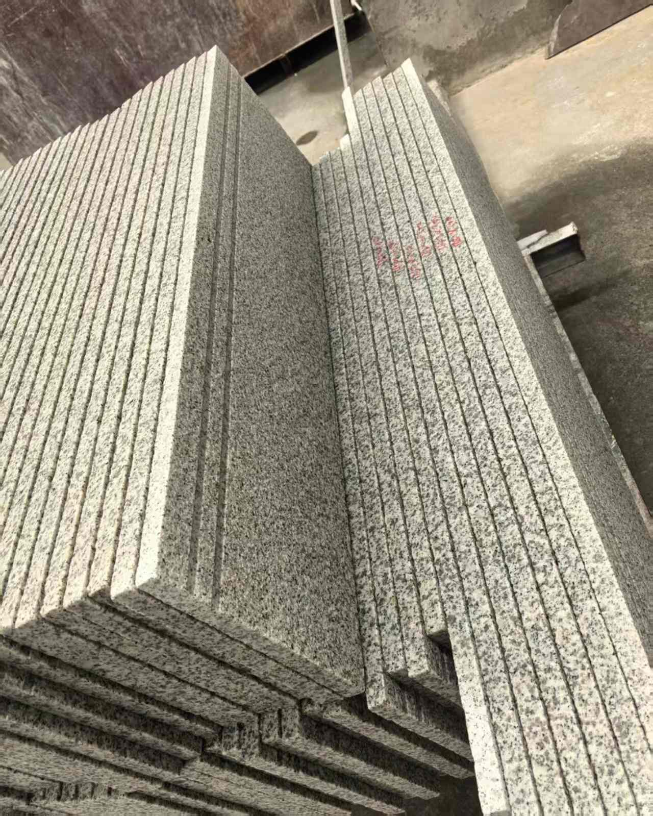 三门峡 白麻荔枝面花岗岩楼梯踏步