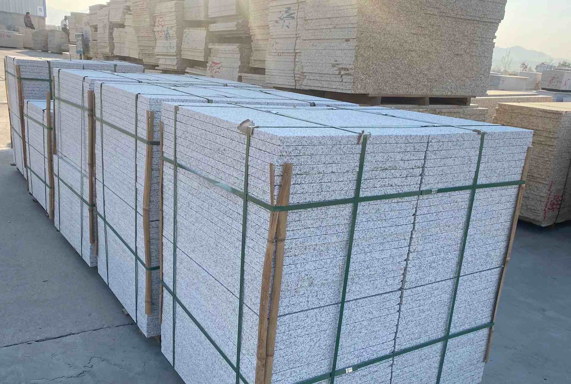 三门峡 白麻花岗岩荔枝面地铺石