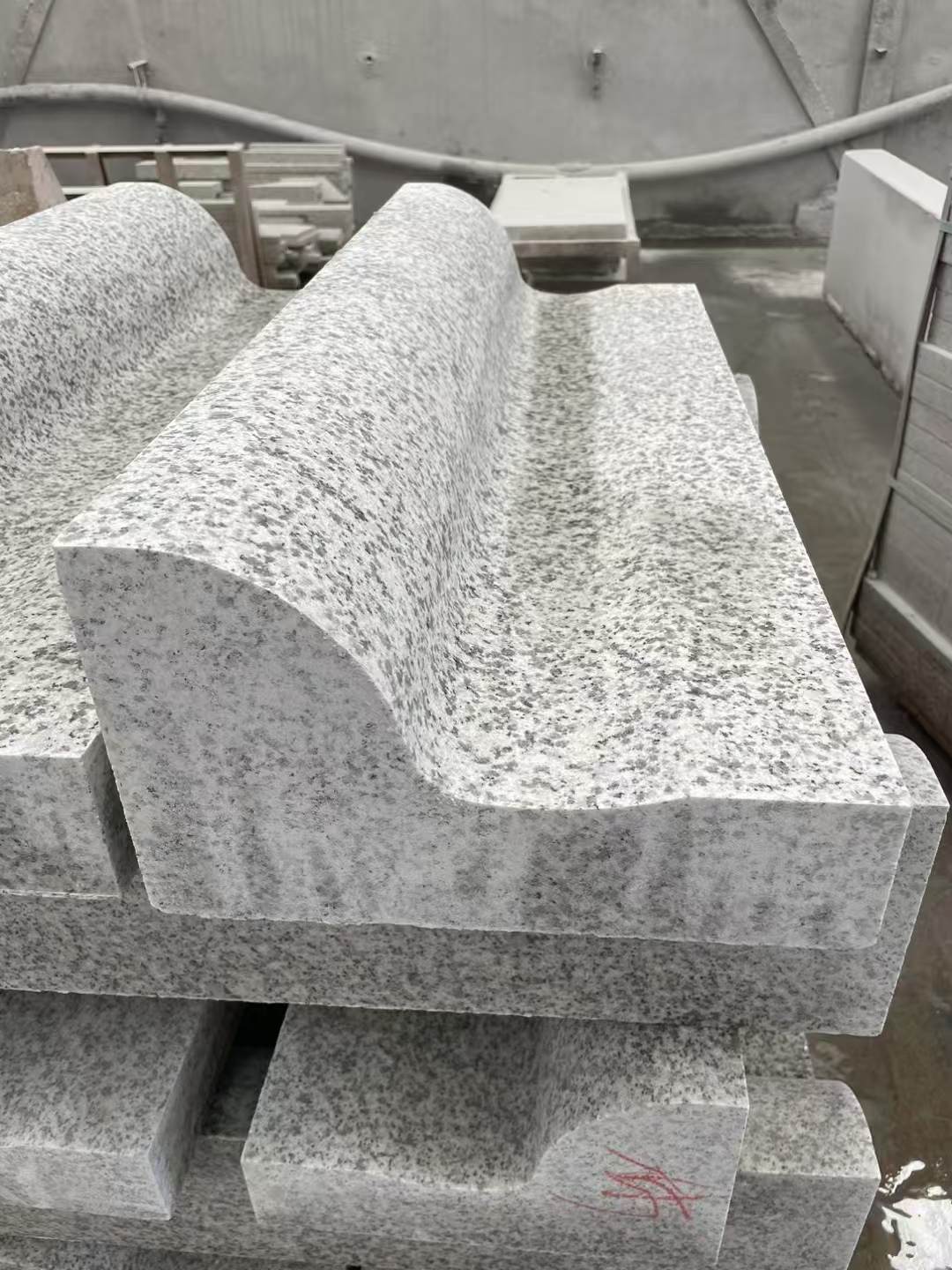 三门峡 白麻花岗岩S型路沿石，路侧石，马路牙子等