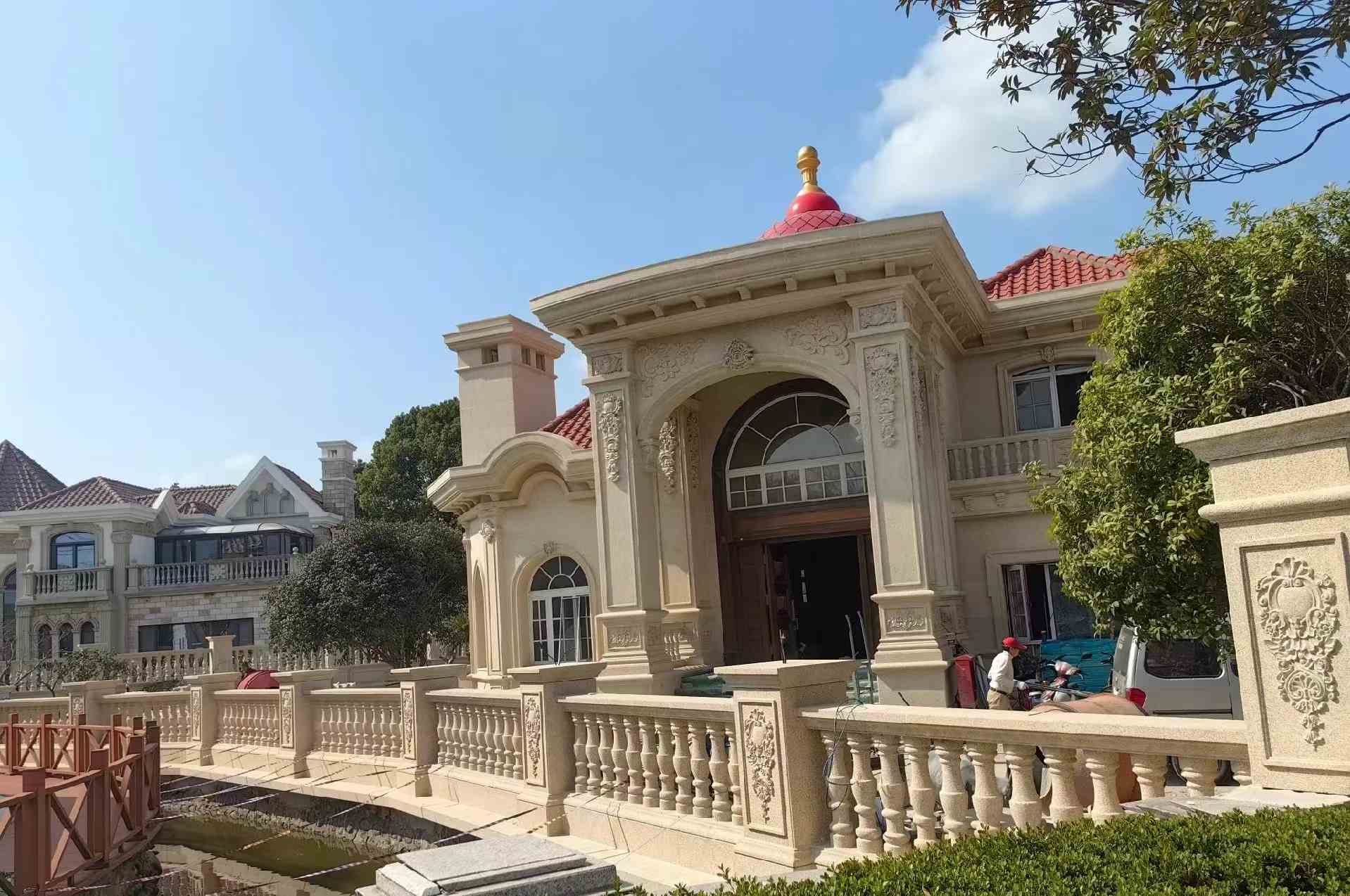 三门峡 黄金麻花岗岩欧式别墅