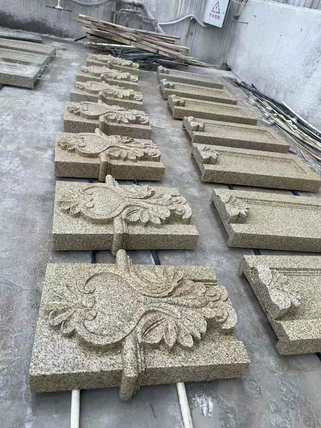 三门峡 黄金麻花岗岩别墅外墙雕刻板